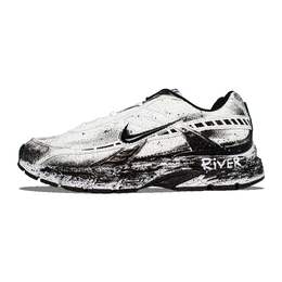 Nike Кроссовки Initiator с амортизацией, износостойкие, низкие, мужские, белые, черные 394055-100（team1344-墨河行者） | white black