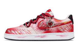 Nike Кроссовки Court Vision Fiery Swirl, износостойкие, легкие, увеличивающие рост, низкие, мужские, для скейтбординга, черно-красные dm1187-101（team365-炽焰漩涡) | black red