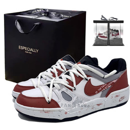 Nike Кроссовки для скейтбординга Full Force Low Panorama Over Exposure мужские, красные, белые fb1362-101(team307-全景过曝礼盒） | red white