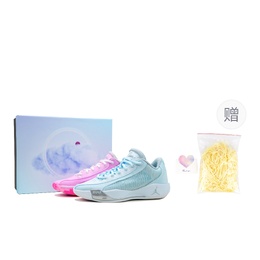 Jordan Баскетбольные кроссовки Luka .77 PF, износостойкие, низкие, мужские, цвет: синий, розовый hf0819-100(team柒-luka77礼盒蓝粉) | blue pink