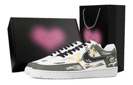 Nike Кроссовки Court Vision 1 Echoing Melody для скейтбординга, износостойкие, низкие, мужские, желто-зеленые dh2987-101(team1171-奏响乐章-礼盒） | yellow green