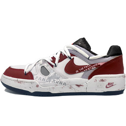 Nike Кроссовки для скейтбординга Boyfriend Full Force Low Panorama Over Exposure, красные, белые, мужские fb1362-101(team307-全景过曝） | white red