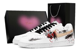 Nike Маска Court Vision 1 без рисунка, износостойкие низкие кроссовки для скейтбординга, мужские, белые dh2987-101(team1171-无相假面-礼盒） | white