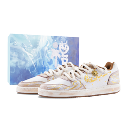 Nike Низкие износостойкие кроссовки для скейтбординга EBERNON Apollo, The Sun God, бежево-золотые ib4644-261（team626-阿波罗太阳神-box） | beige gold (special box)