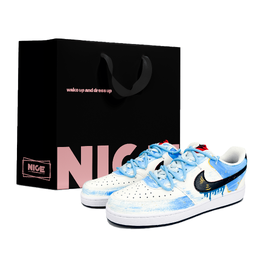 Nike Износостойкие и легкие низкие кроссовки для скейтбординга Court Vision 1, мужские, сине-белые dm1187-101(team1108-海盐蓝调s-box) | blue white