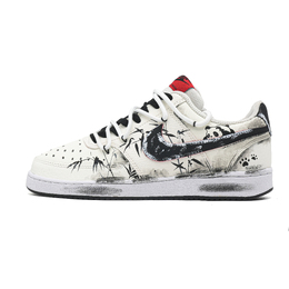 Nike Кроссовки для скейтбординга Court Vision 1 Panda Story Low Top, мужские, черно-белые dm1187-101(team861-熊猫物语) | white black