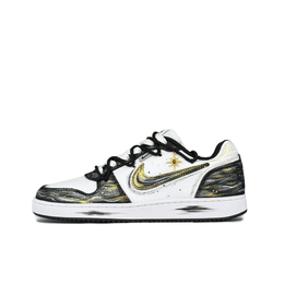 Nike Низкие износостойкие кроссовки для скейтбординга EBERNON Golden Years Box, мужские, черно-белые aq1774-102（team1054-流金岁月） | black white