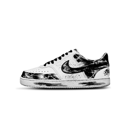 Nike Кроссовки Court Vision 1 с амортизацией, износостойкие, низкие, мужские, для скейтбординга, черно-белые dh2987-101（team880-夜梦荆棘） | black white