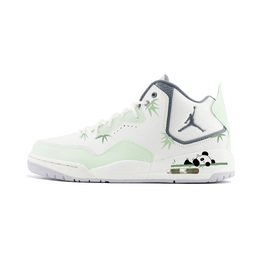 Jordan Баскетбольные кроссовки Courtside 23 Innovation Panda, износостойкие, винтажные, среднего размера, мужские, белые, зеленые hq1192-101(team448-熊猫） | green
