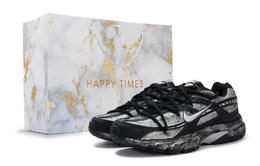 Nike Кроссовки Initiator для бега по городу, износостойкие, низкие, повседневные, черные, серебристые ib4595-001（team277-星银烬迹s-box) | black silver
