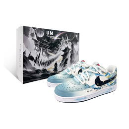 Nike Кроссовки для скейтборда Court Vision 1 Dreamy Starry Sky SBOX Coverage Low Top, мужские, синие dm1187-101(team504-梦幻星空sbox) | peacock blue