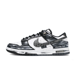 Nike Кроссовки для скейтбординга Dunk, износостойкие, низкие, мужские, черно-белые dd1391-100(team134-黑曼巴dunk) | black white