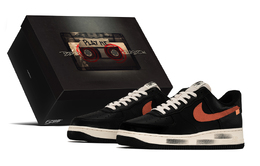 Nike Низкие кроссовки для скейтбординга Air Force 1, устойчивые к истиранию, мужские, черно-белые hq4987-010(teama-小雏s-box) | black white