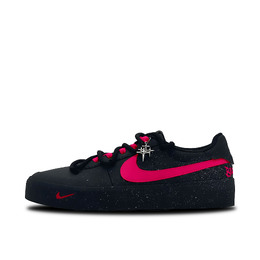 Nike Кроссовки для скейтбординга Court Shot Red Star Feather, износостойкие, низкие, мужские, черно-красные fq8146-001（team931-红星羽） | black red