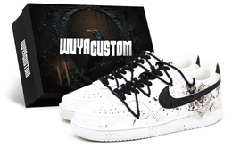 Nike Кроссовки для скейтбординга Court Vision 1, мужские, низкие, белые/черные dh2987-101(team1279-墨绯影s-box) | black white