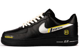 Nike Кроссовки Air Force 1 для скейтбординга, увеличивающие рост, износостойкие, мужские, черные, серебристые cw2288-001(team349-ultra01) | black silver