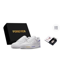Nike Кроссовки Air Force 1 Low Kobe Forever White с амортизацией и износостойкостью для скейтбординга, мужские, белые ib0018-100（team1354-紫金风影sbox） | white
