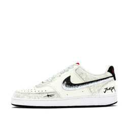 Nike Кроссовки для скейтбординга Court Vision 1 Century Joker, износостойкие, балансирующие, низкие, мужские, черные, белые dm1187-101（team309-世纪小丑） | black white