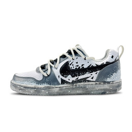 Nike Кроссовки для скейтборда Court Borough Ruined Ruins Xingji, износостойкие, низкие, мужские, черно-белые 838937-111（team660-破败废墟-星际) | black white