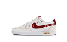 Nike Кроссовки для скейтбординга Court Vision 1 Zero Gravity, Xingji Crossing Low Top, бордовые, мужские dm1187-101(team1201-星际穿越) | burgundy