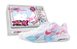 Nike Баскетбольные кроссовки Air Max Impact 4 Drippy Supernova с износостойким верхом средней высоты, мужские, сине-розовые dm1124-100(team889-超新星礼盒款) | blue pink (special box)