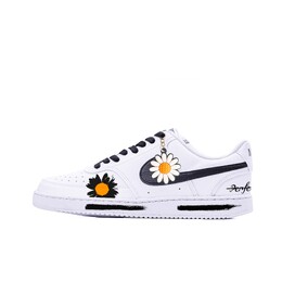 Nike Кроссовки Court Vision 1 для скейтбординга, износостойкие, низкие, мужские, черно-белые dh2987-101(team251-小雏菊） | black white