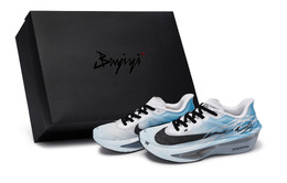 Nike Кроссовки Zoom Fly 6 износостойкие, низкие, мужские, серые, белые, синие fn8454-104(team80-男款逆浪征途s-box) | gray white blue