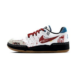 Nike Низкие кроссовки для скейтбординга Full Force Low с кодом ошибки, износостойкие, мужские, белые, красные hj7262-100(team437-错误代码) | white red