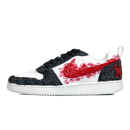 Nike Кроссовки для скейтборда Court Borough Low Cushioning Low Top, мужские, черно-красные 838937-102(teamy-男款忍者黑红) | black