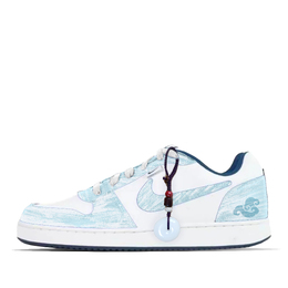 Nike Износостойкие низкие кроссовки для скейтбординга EBERNON из коллекции Spring Dawn, мужские, сине-белые if0847-141(team1328-晓春集) | blue white