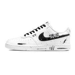 Nike Кроссовки для скейтбординга Court Vision 1 Low Top, мужские, черно-белые dh2987-101(team1080-涂鸦勋章） | black white