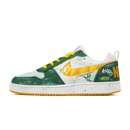 Износостойкие низкие мужские кроссовки Court Borough Nike, Green 844881-100(team1416-绿茫悦动) | green