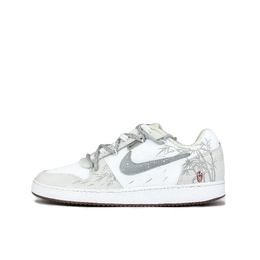 Nike Низкие кроссовки для скейтбординга EBERNON Bamboo Shadow Dream с противоскользящей подошвой и износостойкими вставками, мужские, белые, серые im3370-121（team1054-竹影梦境） | white