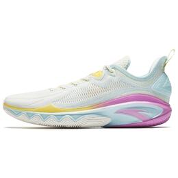 Anta Баскетбольные кроссовки Swagger 2, низкие, мужские, цвета слоновой кости/голубого ледника/светло-желтого 912541606-2 | ivory white/glacier blue/light yellow