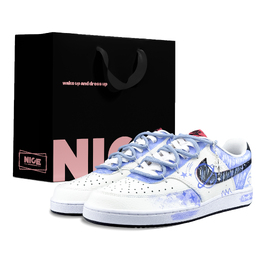 Nike Кроссовки Court Vision 1 для скейтбординга, износостойкие, белые, синие, мужские dm1187-101(team1053-星淇凌box) | white blue