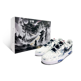 Nike Кроссовки Court Vision 1 Cerulean Starry Sea, в комплекте коробка, износостойкие, низкие, для скейтбординга, мужские, белые, синие dm1187-101(team504-蔚蓝星海-礼盒版） | white blue