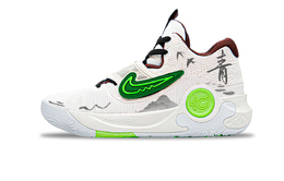 Nike Баскетбольные кроссовки KD Trey 5 X Cyan Green с низким антискользящим износостойким верхом, мужские, бежево-зеленые dj7554-014(team731-男款青岚) | beige green