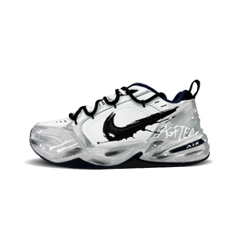 Nike Мужские кроссовки Air Monarch 4 Break The Wind с защитой от износа, низкие, массивные, серо-черные 415445-102（team305-破风） | light gray
