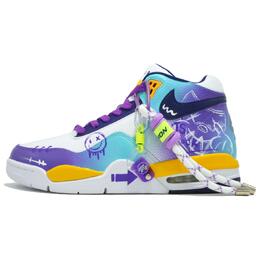 Nike Баскетбольные кроссовки Flight Legacy Cushioning, противоскользящие и износостойкие, винтажные, среднего размера, мужские, фиолетово-белые bq4212-102(team545-摇滚涂鸦) | purple white