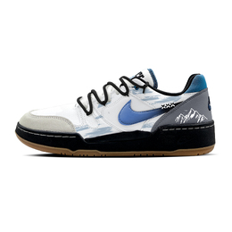 Nike Низкие кроссовки для скейтбординга Full Force Low Stasis Echo, устойчивые к истиранию, мужские, белые, синие hj7262-100(team437-滞空回响) | stasis echo