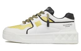 Valentino Низкие кроссовки для скейтбординга ONE STUD XL, мужские, белые, желтые 3y0s0g37xtmznp | white/black/light yellow