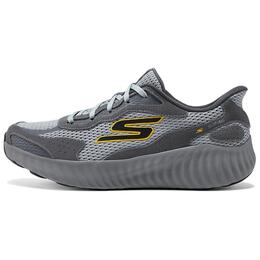 GO RUN NOW износостойкие дышащие низкие кроссовки для бега мужские серые Skechers, Gray 220394-gycc | gray
