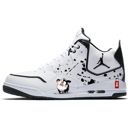 Jordan Баскетбольные кроссовки Courtside 23 Piggy Slip с верхом средней высоты, винтажные, мужские, белые, черные ar1000-100(team366-亥猪) | white