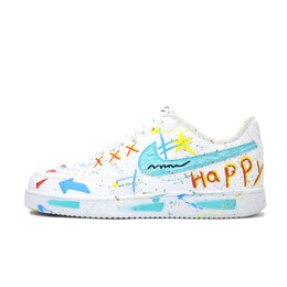 Nike Кроссовки для скейтбординга Court Vision 1, мужские, низкие, красные/зеленые/синие/белые dh2987-101（team390-幻水影晶) | red green blue white