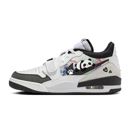 Jordan Баскетбольные кроссовки Legacy 312 Vintage, мужские, средней высоты, черно-белые hv1811-101(team366-彩虹熊猫2) | white black