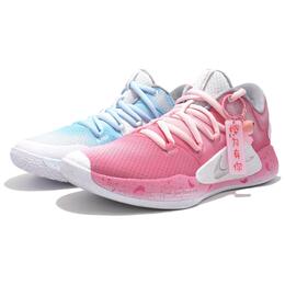 Nike Баскетбольные кроссовки Hyperdunk X мужские, низкие, розовые/синие/белые/серебристые ar0465-100（team66-落樱绚烂） | cherry blossom splendor