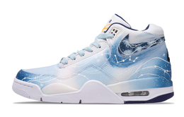 Nike Баскетбольные кроссовки Flight Legacy Phantom Star Cushioning, противоскользящие и износостойкие, винтажные, среднего размера, цвет небесно-голубой bq4212-102(team420-幻星) | sky blue