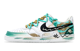 Nike Кроссовки Court Vision 1 с низким верхом, противоскользящие, износостойкие, для скейтбординга, мужские, белые, зеленые dh2987-101(team656-男款蛇年瑞舞） | white green