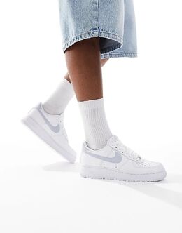 Кроссовки Nike Air Force 1'07 белого и серого цветов 142405135 | white