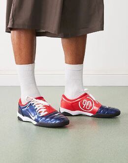 Кроссовки Nike T90 темно-синего и красного цветов 142405161 | navy